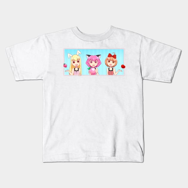 Berries and an Apple Kids T-Shirt by ButterflyLatte